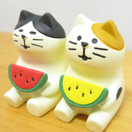 デコレ コンコンブル イカス スイカ天国 なかよしスイカ猫 DECOLE 