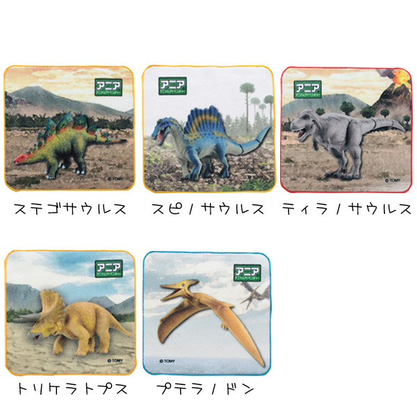 アニア ミニタオル 恐竜 立体動物図鑑 プチタオル ダイナソー 男の子 キャラクター 入園 入学準備 グッズ ハンカチ ネコポス可の通販はau Pay マーケット Babu