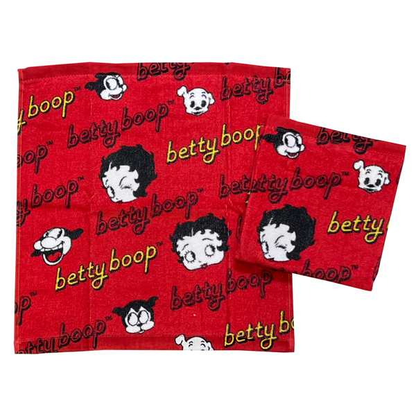 ベティブープ 2枚組ハンドタオル ライトベティ Wl ウォッシュタオル キャラクター ハンカチ タオル ネコポス可の通販はau Pay マーケット Babu