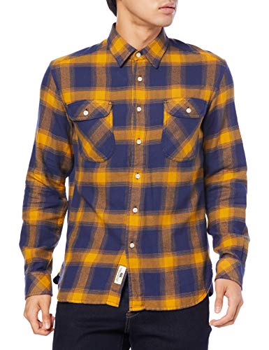 [カンタベリー] シャツ L/S MADRAS CHECK W メンズ 32 Mサイズ