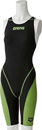 arena(アリーナ) AQUAFORCE FUSION 2 ハーフスパッツ オープンクロスバック FINA承認 ARN-7010WJ BKLG R130cm