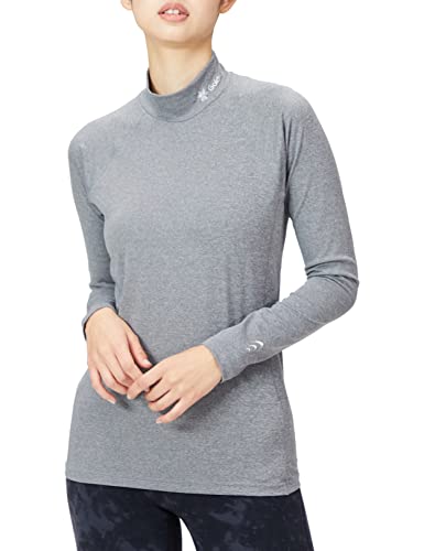 C3fit(シースリーフィット) カットソー アドバンスウォームハイネックロングスリーブ レディース ミックスグレー XLサイズ