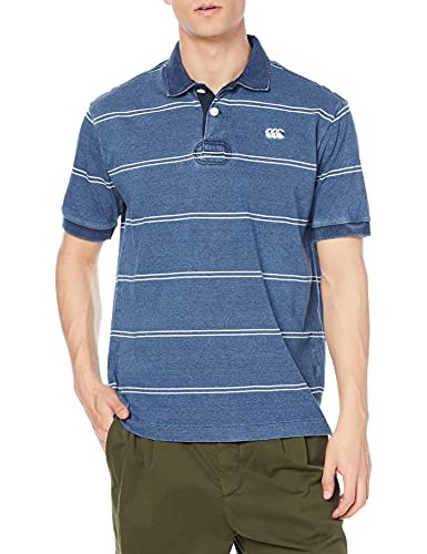 [カンタベリー] シャツ S/S INDIGO RUGGER POLO メンズ 28 Mサイズ