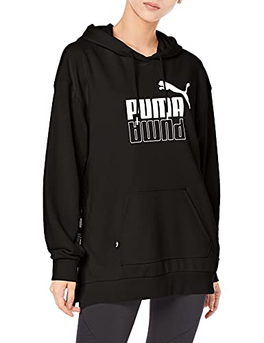 PUMA(プーマ) スウェット パーカー PUMA POWER エロンゲーテッド フーディースウェット TR 846436 レディース プーマ ブラック(01) Mサイズ