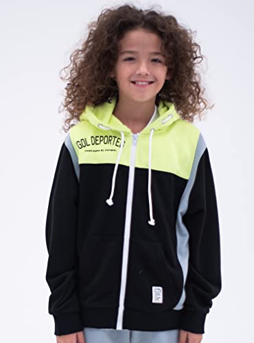 [ゴル] スポーツウェア Jr.フーディージップスウェット ボルケーノ  BLK 130cm