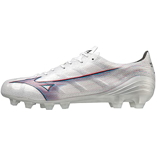 [ミズノ] サッカースパイク MIZUNO α ミズノアルファ PRO フットボール 部活 軽量 メンズ ホワイト×イグニッションレッド×ブルー 24.5 cm 2Eの通販は