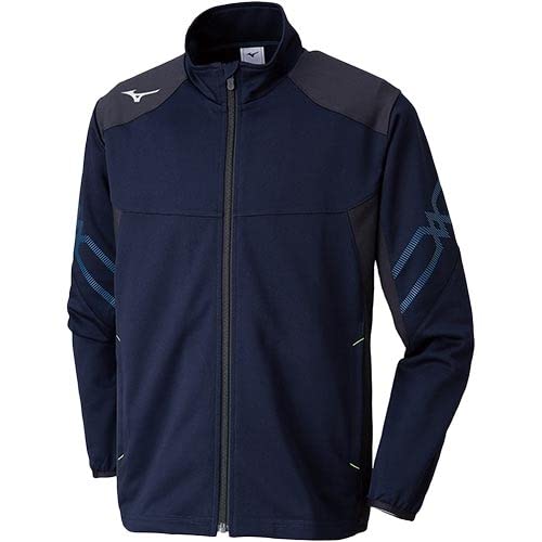 [ミズノ] ジュニア ウォームアップジャケット ディープネイビー×ブラック 32JC9415 14 130cm 6,720円
