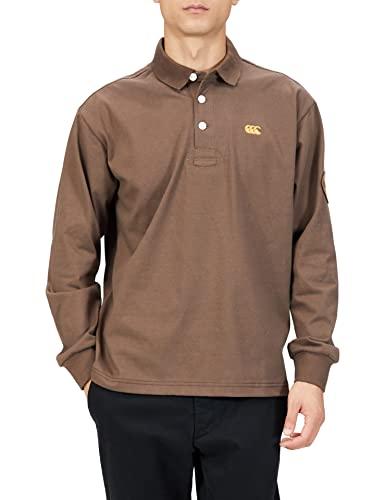 [カンタベリー] Tシャツ L/S RUGGER POLO ロングスリーブラガーポロ RA42540 ユニセックス 62 モカ XLサイズ