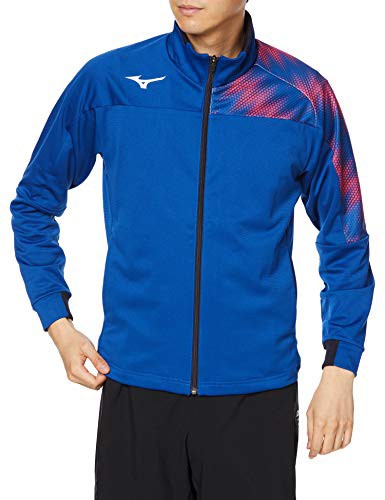 [Mizuno] 陸上ウェア ウォームアップジャケット 吸汗速乾 スタンダード U2MC0010 トゥルーブルー Sサイズの通販はその他のスポーツ