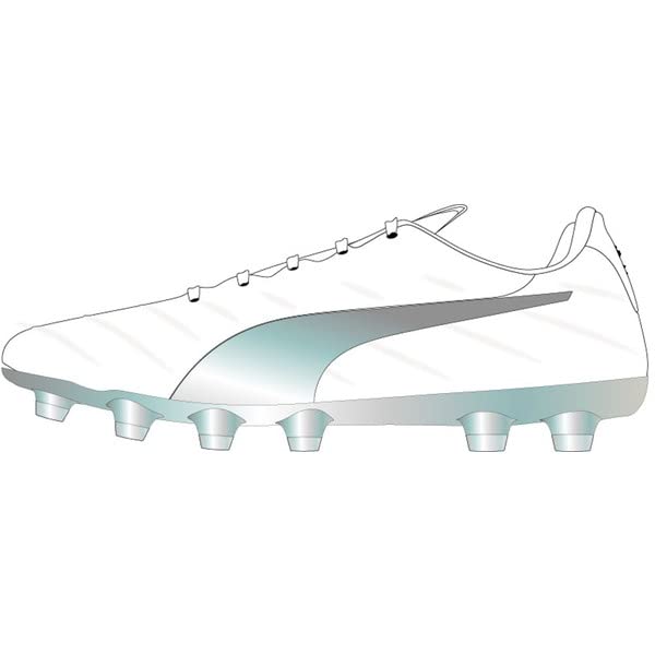 [プーマ] キング プラチナム 21 HG/AG 106597-04 ホワイト×シルバー サッカースパイク 29.0cm