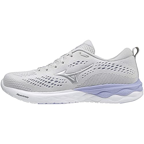 [ミズノ] ランニングシューズ ウエーブリボルト 2 レディース グレー×シルバー×パープル 23.0 cm 3E