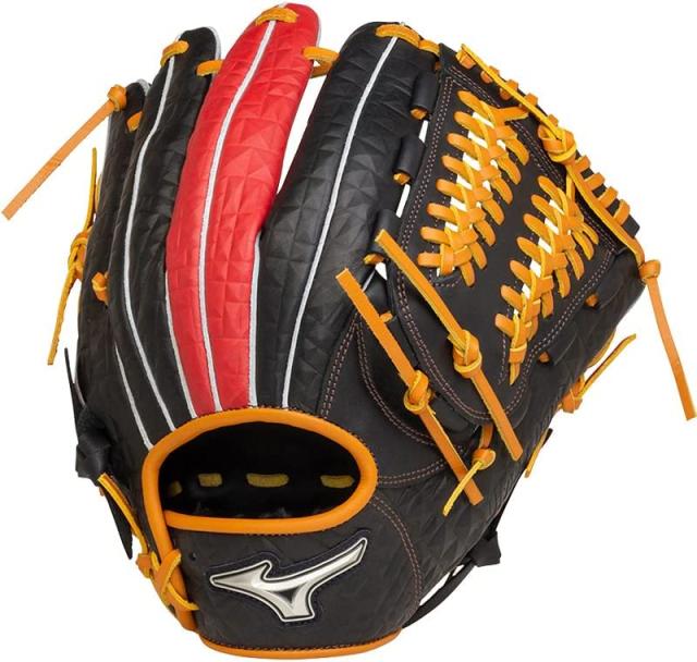 MIZUNO ソフトボール用 ダイビングキャッチ オールラウンド用 ソフト グラブ グローブ(1AJGS26700) 0962ブラック×レッド 左投げ用