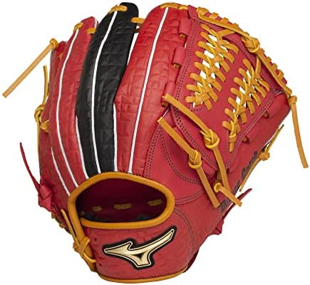 （MIZUNO） ソフトボール用グラブ オールラウンド用 ダイビングキャッチ 1AJGS26700 6209 （レッド×ブラック）