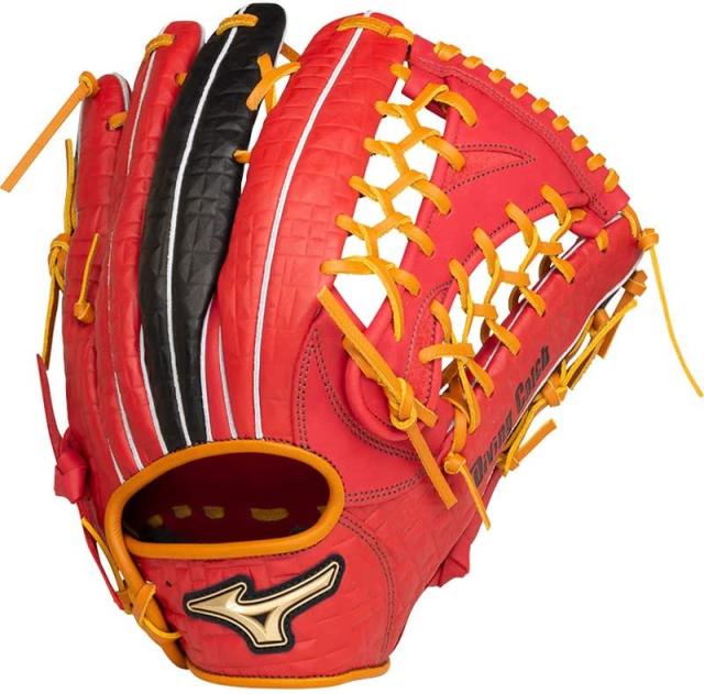 MIZUNO ソフトボール用 ダイビングキャッチ 外野手向け用 ソフト グラブ グローブ(1AJGS26707) 6209レッド×ブラック 左投げ用