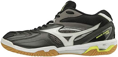 [ミズノ] バドミントンシューズ ウエーブファング PRO MID ブラック×ホワイト×イエロー 23.5 cm 3Eの通販はその他のスポーツ