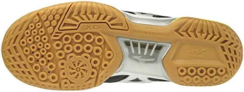 [ミズノ] バドミントンシューズ ウエーブファング PRO MID ブラック×ホワイト×イエロー 23.5 cm 3Eの通販は