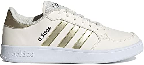 [アディダス] ブレイクネット W Breaknet チョークホワイト/サンディーベージュメタリック/フットウェアホワイト GY5912 25.5cm