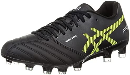 [アシックス] サッカースパイク DS LIGHT X-FLY PRO メンズ 1101A025 005(ブラック/セイフティーイエロー) 24.0cm