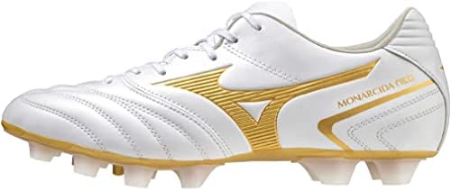 [ミズノ] サッカースパイク モナルシーダ NEO 2 SW 部活 フットボール 幅広 ホワイト×ゴールド 29.5 cm 4E