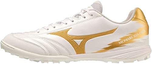 [ミズノ] フットサルシューズ モナルシーダ NEO SALA PRO TF 芝生 屋内 幅広 インドア ホワイト×ゴールド 23.0 cm 2E