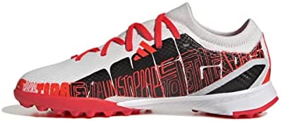 [アディダス] フットサルシューズ ジュニア エックス スピードポータル メッシ.3 TF フットウェアホワイト/コアブラック/ソーラーレッド(GW8396) 17.0 cm