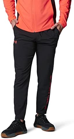 [アンダーアーマー] トレーニングウーブンアウター UAフレッシュウーブン パンツ メンズ Black After Burn MDサイズ