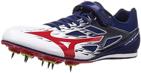 [ミズノ] 陸上シューズ シティウスウィング FX ホワイト×レッド×ネイビー 25.0 cm 2E