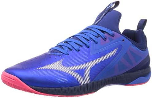 [ミズノ] 卓球シューズ ウエーブドライブ NEO ブルー×ホワイト×ピンク 28.0 cm 2Eの通販は