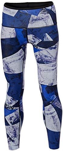 [ミズノ] トレーニング バイオギア BG9000 ロングタイツ ダイナモーションフィット UV 2WAYストレッチ レディース ブラック×ブルー Sサイズ