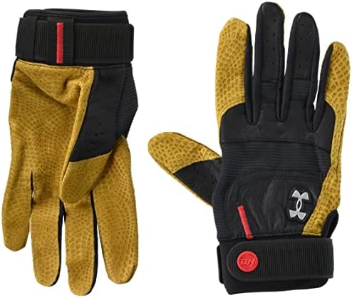 [アンダーアーマー] 野球グローブ UAハーパー プロ バッティンググローブ メンズ Black/Red/Metallic Silver Mサイズの通販は 7,261円