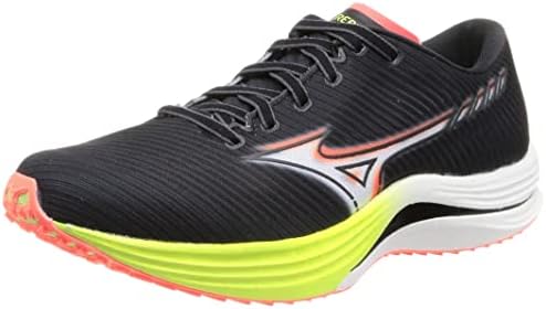 [ミズノ] ランニングシューズ ウエーブリベリオン ジョギング マラソン スポーツ トレーニング 軽量 メンズ ブラック×ホワイト×ライム 28.0 cm 2E