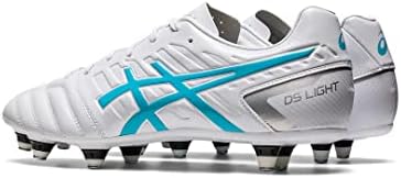 [アシックス] サッカースパイク DS LIGHT GAIN ST メンズ 101(ホワイト/アクアリウム) 25.5 cm 3E