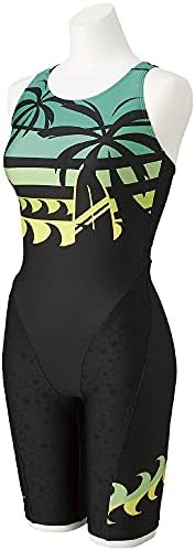 MIZUNO(ミズノ) フィットネス 水着 ジム用 チャレンジスイマー レディース STROKE ONE オールインワン N2JG1801 93 ブラック×ミント サイズ S