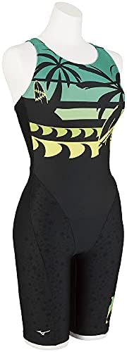 MIZUNO(ミズノ) フィットネス 水着 ジム用 チャレンジスイマー レディース STROKE ONE オールインワン N2JG1801 93 ブラック×ミント サイズ S MIZUNO(ミズノ) フィットネス 水着 ジム用 チャレンジスイマー