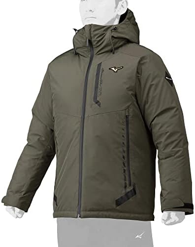 ミズノ MIZUNO ミズノプロ ブレスサーモダウンコート 野球 ウエア ミズノプロ (12JE1G71) 38カーキ Sサイズの通販は