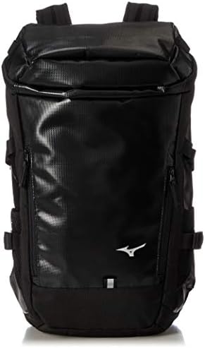 [ミズノ] バックパック リュックサック 大容量 スポーツ用 男女兼用 部活 通学 PCポケット 再帰反射 33JD1301 ブラック×ブラックの通販は