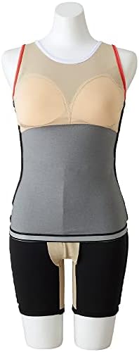 MIZUNO(ミズノ) スイム 水泳 フィットネス 水着 ジム用 レディース セパレーツ（３．５分丈）（股下１８ｃｍ） N2JG2844 96:ブラック/蛍の通販は