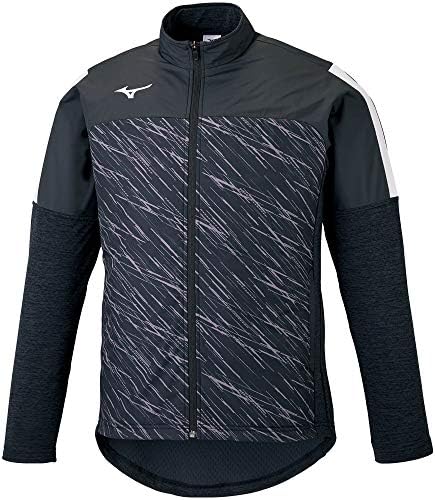 [ミズノ] サッカーウェア ハイブリッド フリースシャツ 防寒 ストレッチ P2MC0520 ブラック XLサイズ