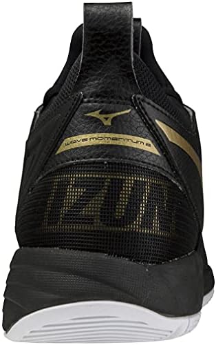 [ミズノ] バレーボールシューズ ウエーブモーメンタム 2 インドア ブラック/ゴールド/ホワイト 25.0 cm 2.5E