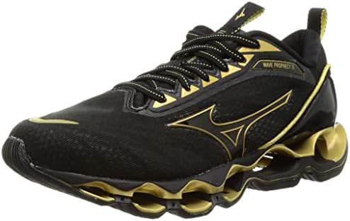 [ミズノ] ランニングシューズ ウエーブプロフェシー 11 ジョギング マラソン スポーツ トレーニング 軽量 メンズ ブラック/ゴールド 25.5 cm 2E