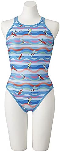 MIZUNO(ミズノ) スイム 水泳 フィットネス 水着 ジム用 レディース エクサースーツ ミディアムカット N2MA1775 27:ブルー サイズ:XS