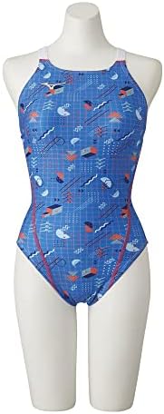 MIZUNO(ミズノ) スイム 水泳 競泳 練習用 レディース EXER SUITS エクサースーツ ミディアムカット N2MA2281 27:ブルー サイズ:XLの通販は 10,753円