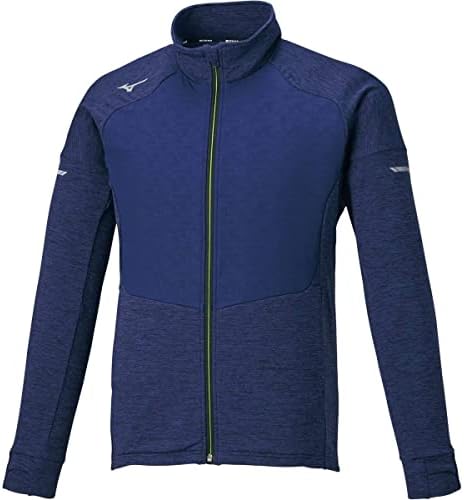[ミズノ] トレーニングウェア ストレッチフリースジャケット 32MC1557 メンズ ブルーデプス杢 Mサイズ