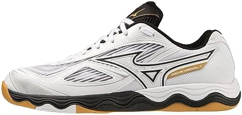 [ミズノ] 卓球シューズ ウエーブメダル 7 安定性 クッション性 反発性 ホワイト×ブラック×ゴールド 27.0 cm 2Eの通販は 11,299円