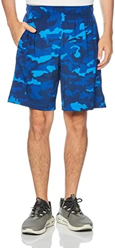 [アンダーアーマー] トレーニングショートパンツ UAテック ベント ショーツ 〈プリント〉 メンズ Blue Mirage Black MDサイズ