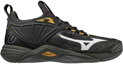 [ミズノ] バレーボールシューズ ウエーブモーメンタム 2 インドア ブラック/ゴールド 31.0 cm 2.5E