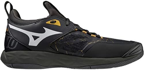 [ミズノ] バレーボールシューズ ウエーブモーメンタム 2 インドア ブラック/ゴールド 31.0 cm 2.5E