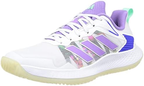 [アディダス] テニスシューズ デファイアント スピード テニス レディース フットウェアホワイト/バイオレットフュージョン/ルシッドブルー(HQ8459) 23.0 cm