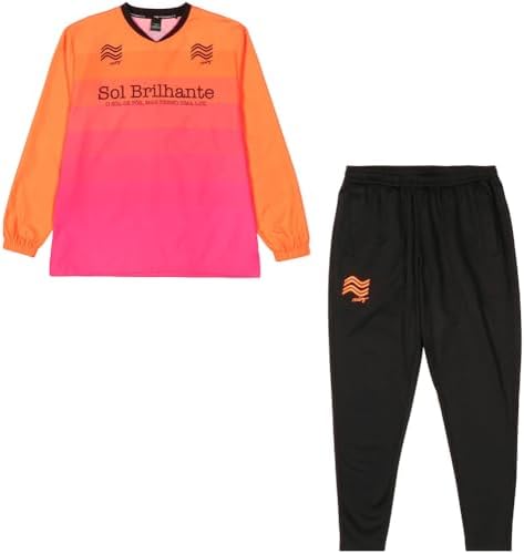 [ペナルティ] サッカー フットサル ピステ上下セット ハイス・ピステジャケット＆パンツセット 防風・ストレッチ機能 Ｆオレンジ Sサイズ