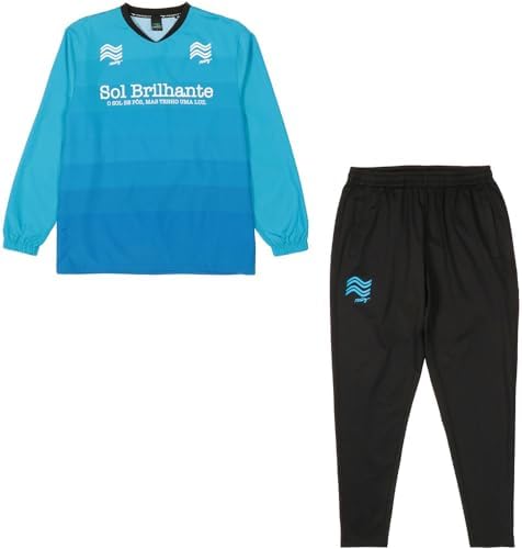 [ペナルティ] サッカー フットサル ピステ上下セット ハイス・ピステジャケット＆パンツセット 防風・ストレッチ機能 Ｆターコイズ XOサイズ